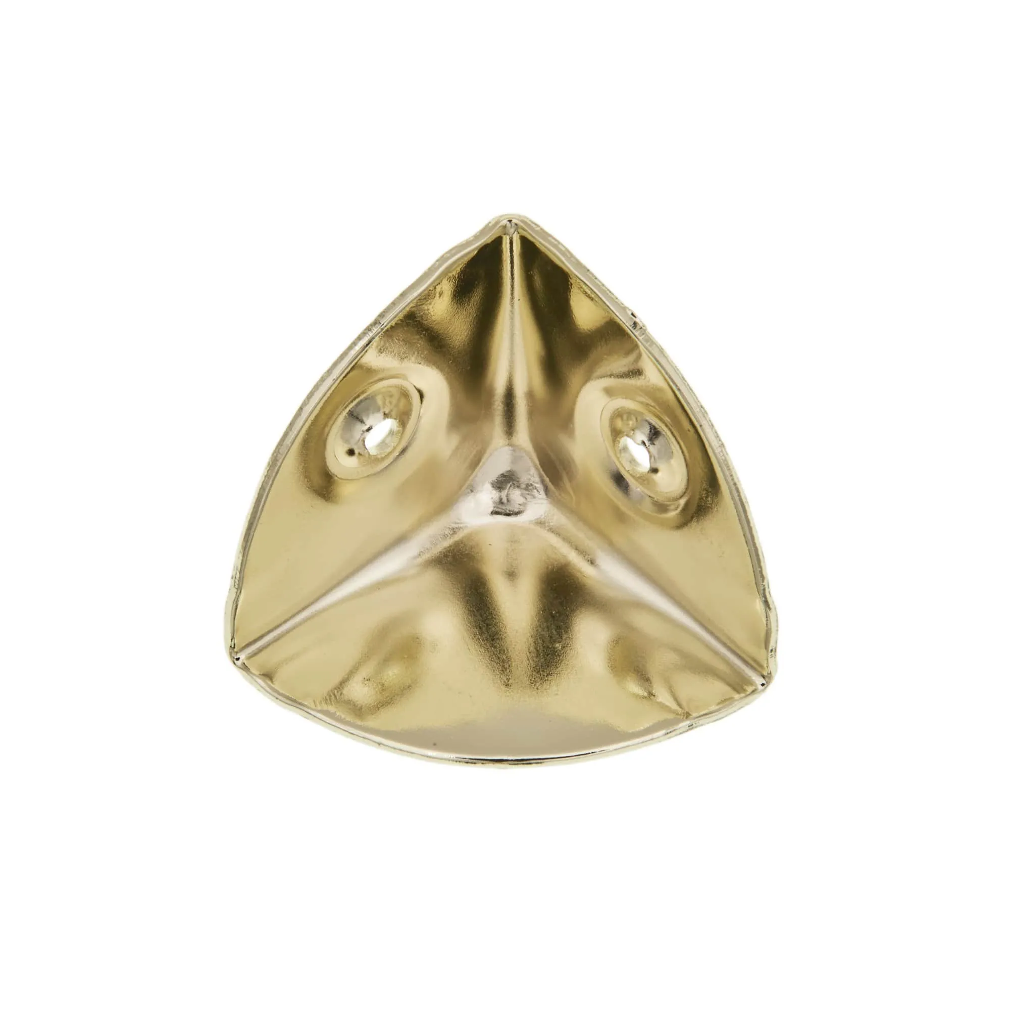 1 1/8" Shiny Brass, Trunk Corner, Steel, #L-1290-BP