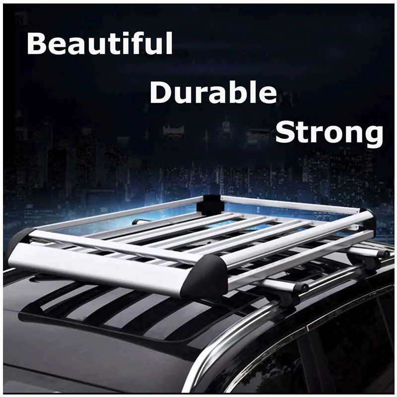 127 X 90Cm Lightweight Universal Suv Luggage Holder Roof Rack Jg127