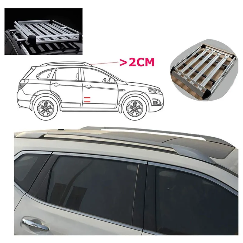 127 X 90Cm Lightweight Universal Suv Luggage Holder Roof Rack Jg127