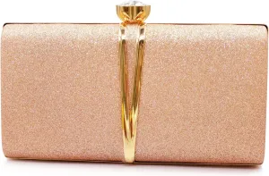 Aovtero Evening Bag Clutch Purses Women Wedding Party Bridal Handbag with Chain