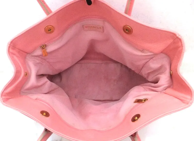 Authentic Chanel Cerf Executive Pink Caviar Tote