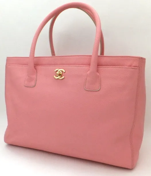 Authentic Chanel Cerf Executive Pink Caviar Tote