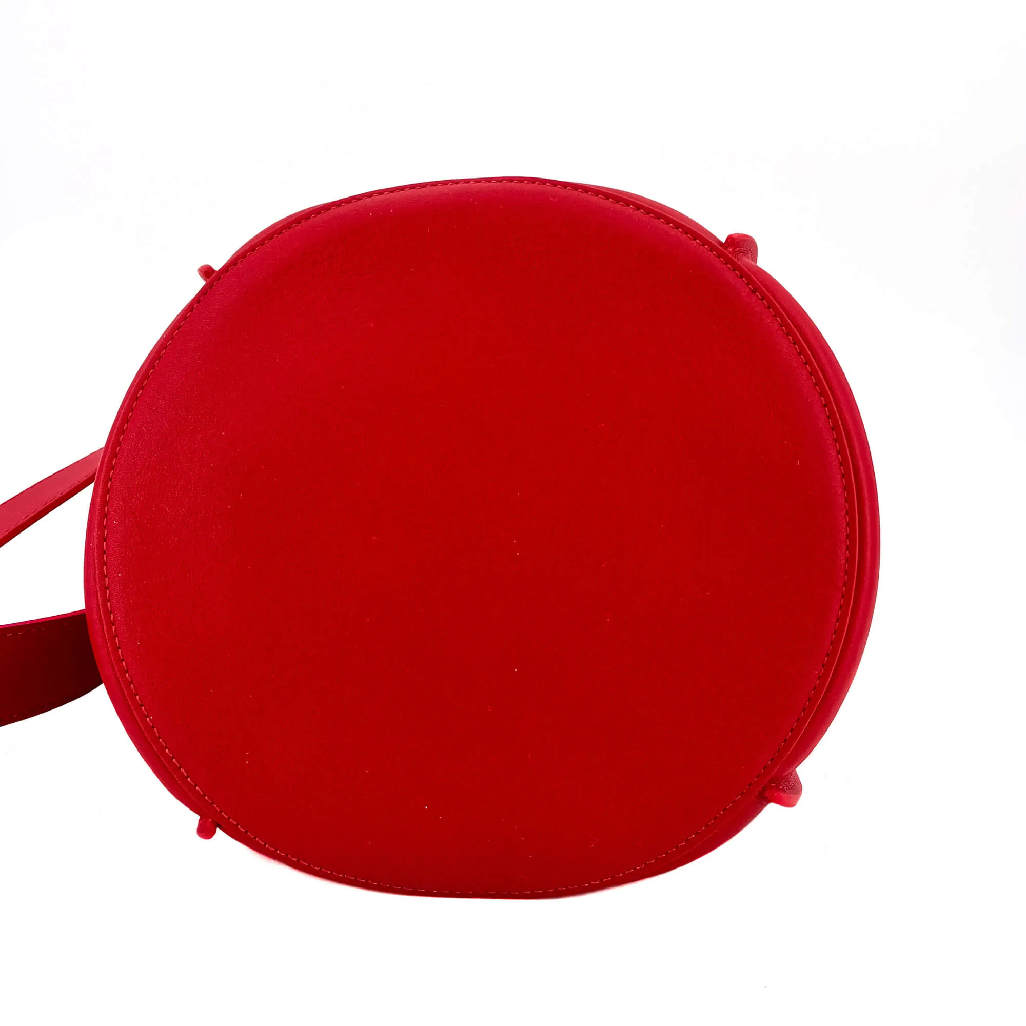 Big Bag Bucket Leather Red Bag