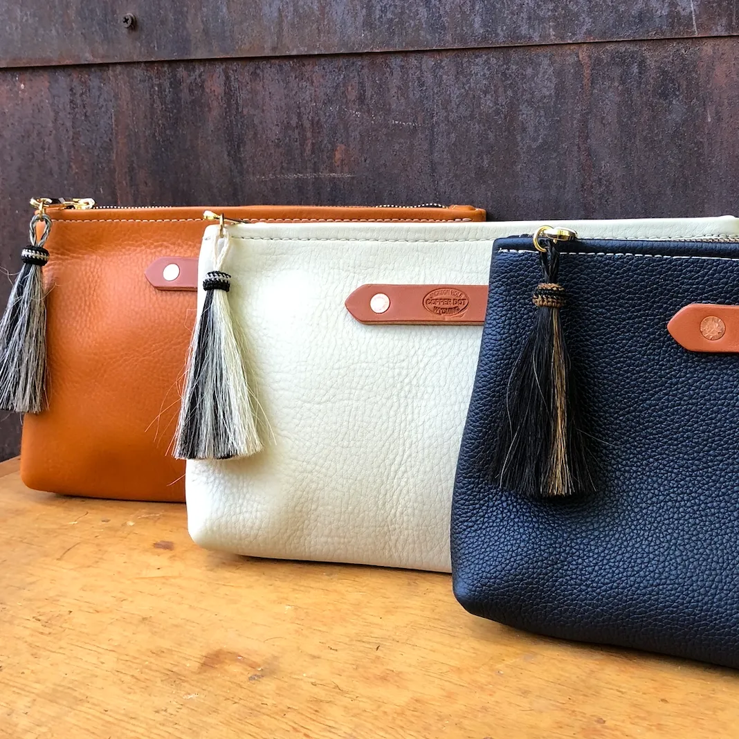 Black Chap Zippy Clutch