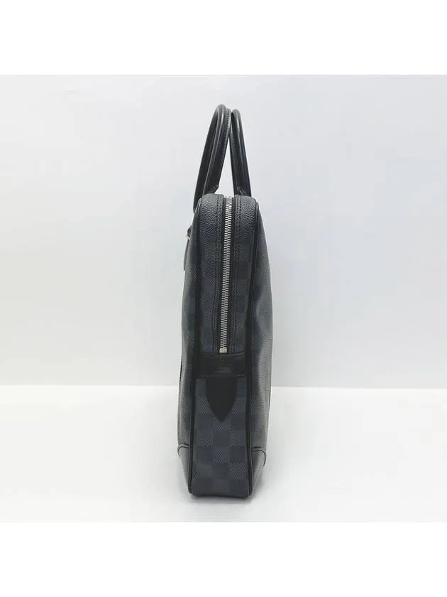 Black Damier Porte Documeng Voyage PM Men s Briefcase 4ALVB3234