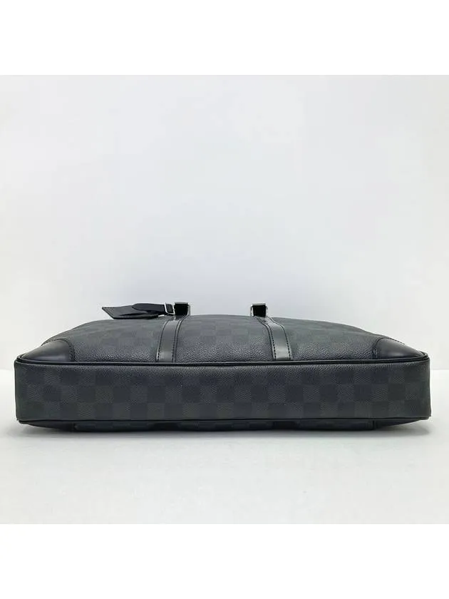 Black Damier Porte Documeng Voyage PM Men s Briefcase 4ALVB3234