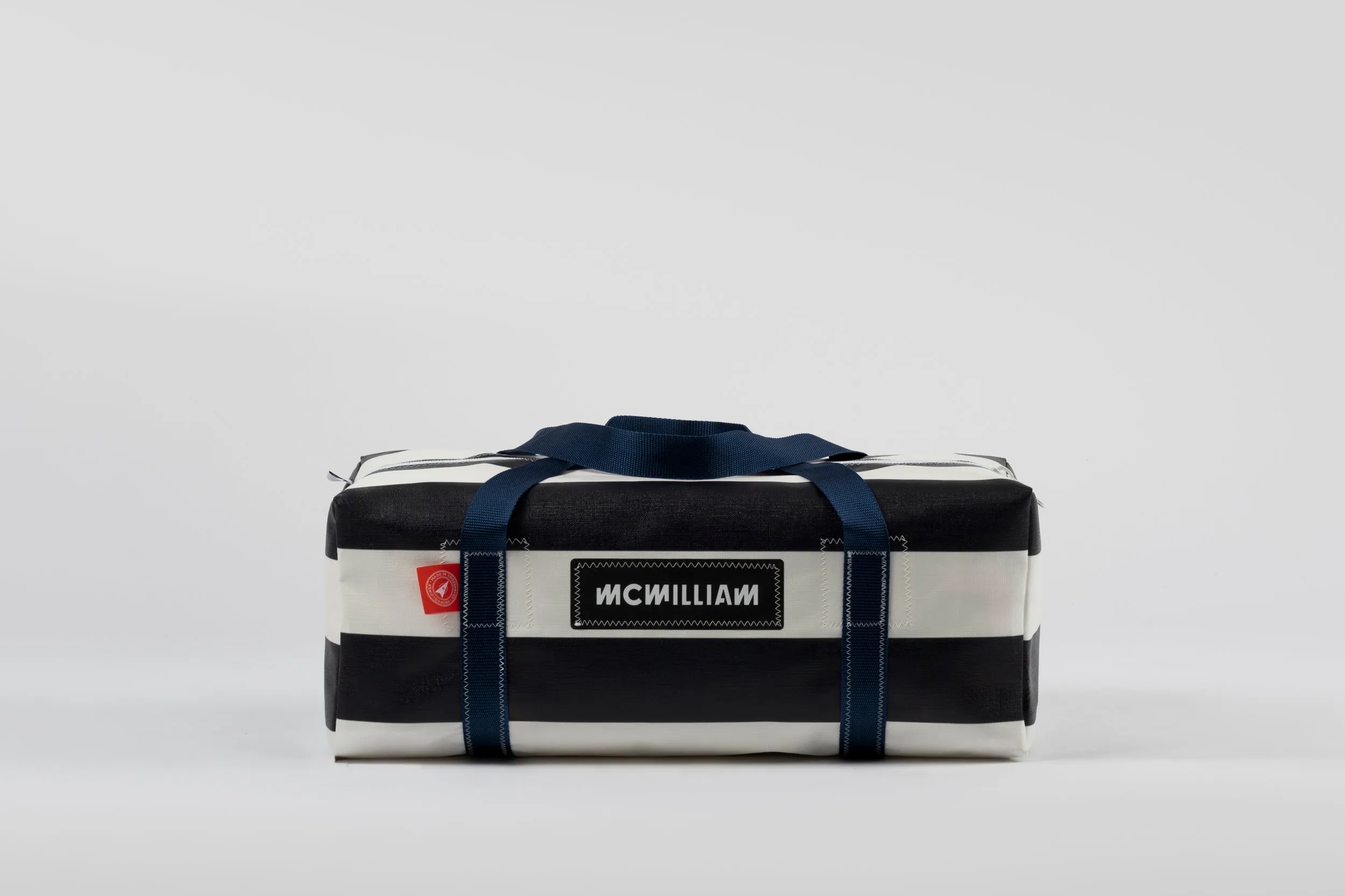 Black Medium Holdall (42L) - Classic Stripe