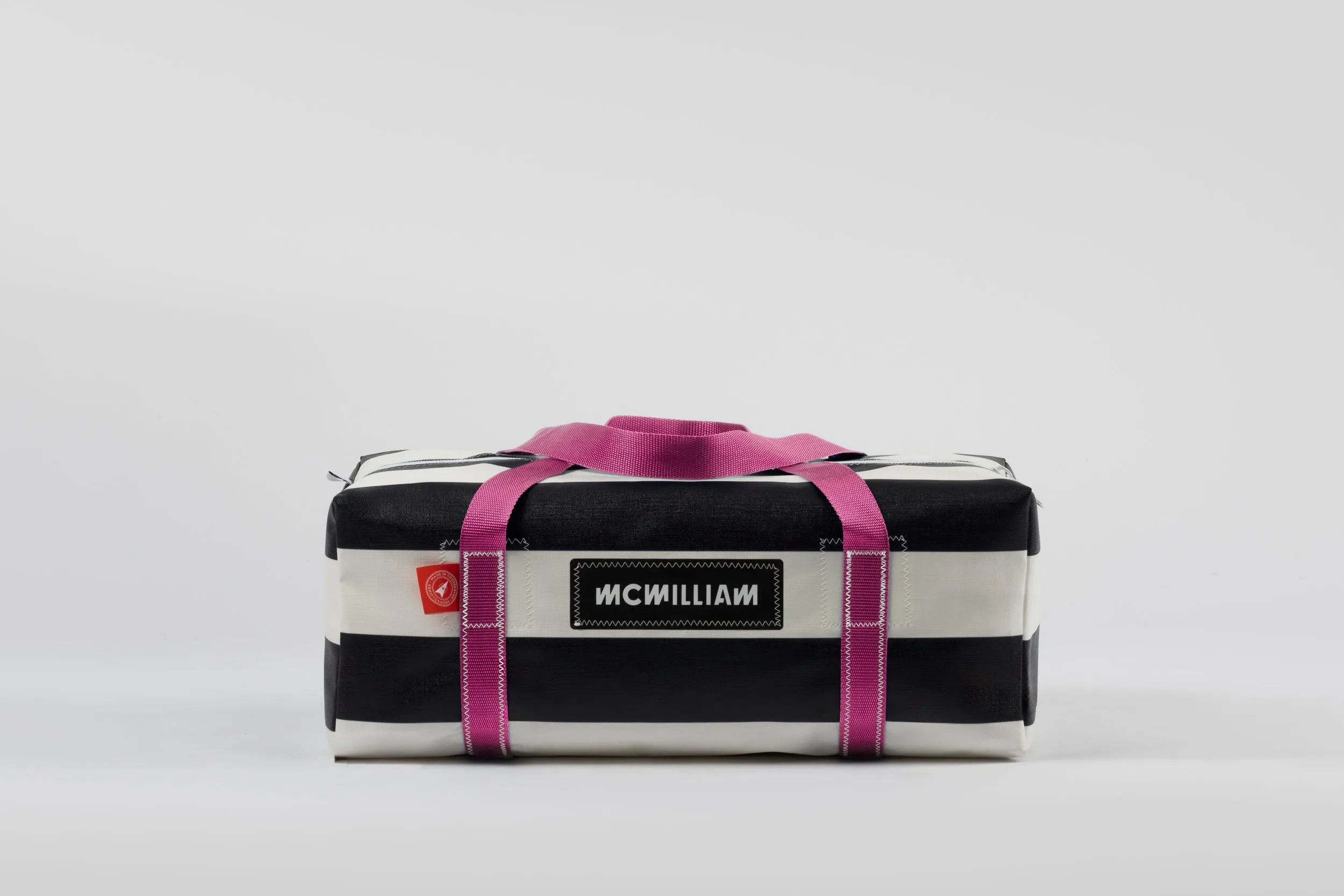 Black Medium Holdall (42L) - Classic Stripe