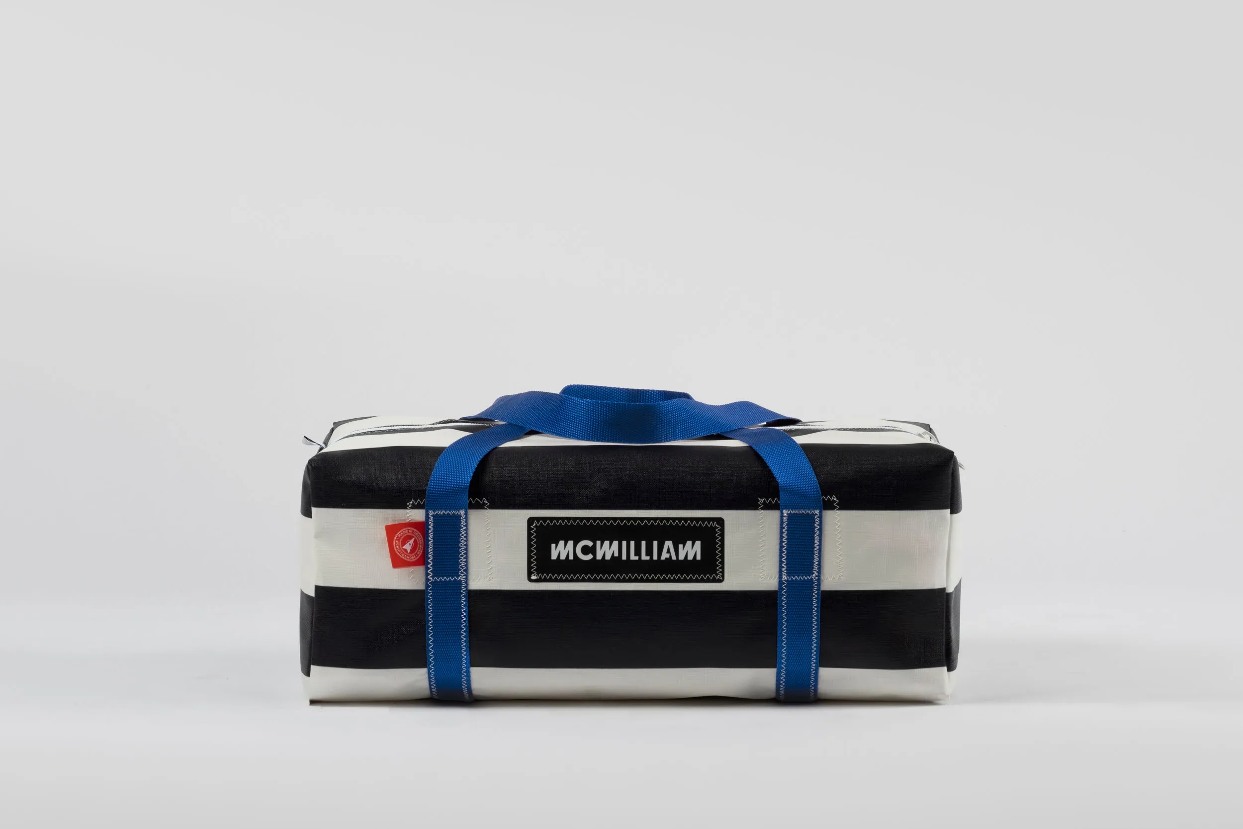 Black Medium Holdall (42L) - Classic Stripe