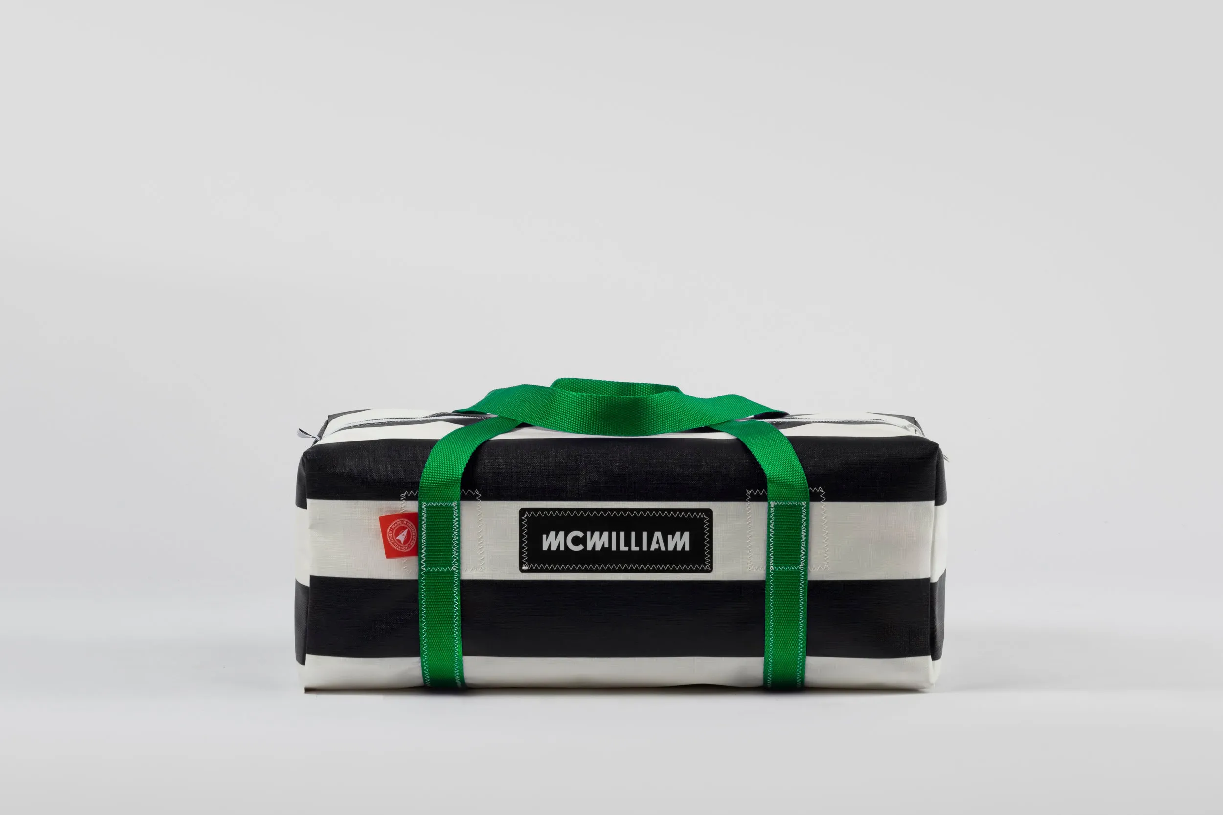 Black Medium Holdall (42L) - Classic Stripe
