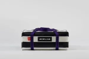Black Medium Holdall (42L) - Classic Stripe