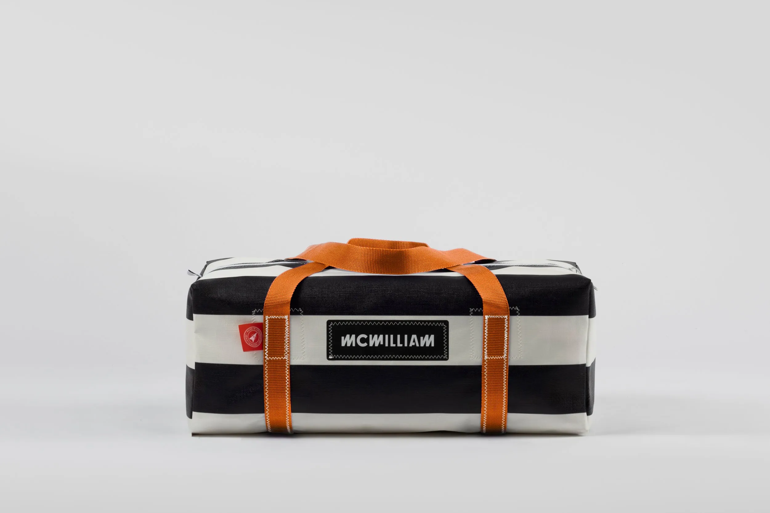 Black Medium Holdall (42L) - Classic Stripe