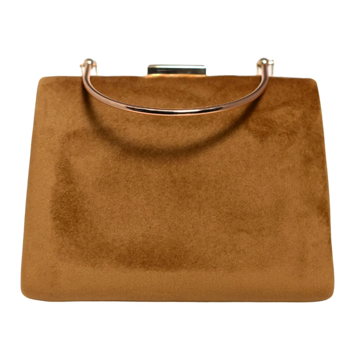 Brown Fabric Clutch