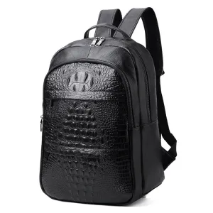 Casual Men's Backpack Korean Fashion Fish Pattern Computer Bag Travel Bag