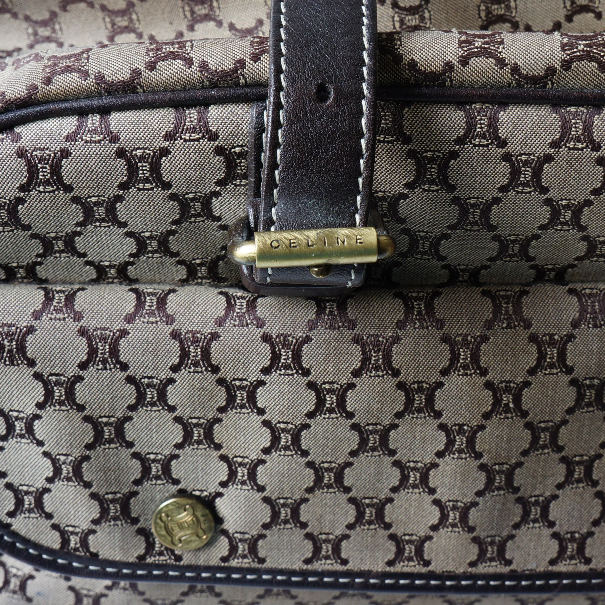 CELINE VINTAGE MACADAM SHOULDER BAG