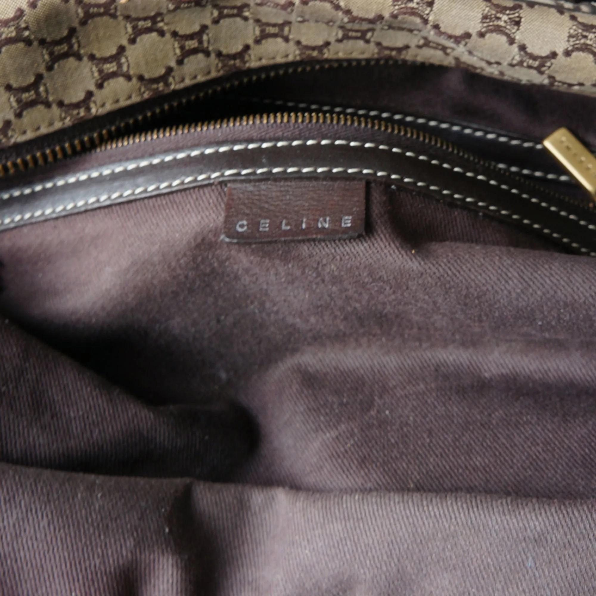 CELINE VINTAGE MACADAM SHOULDER BAG