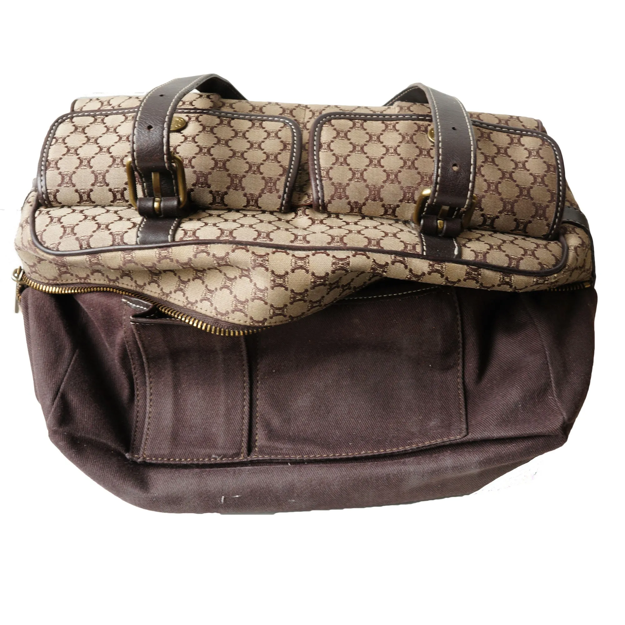 CELINE VINTAGE MACADAM SHOULDER BAG