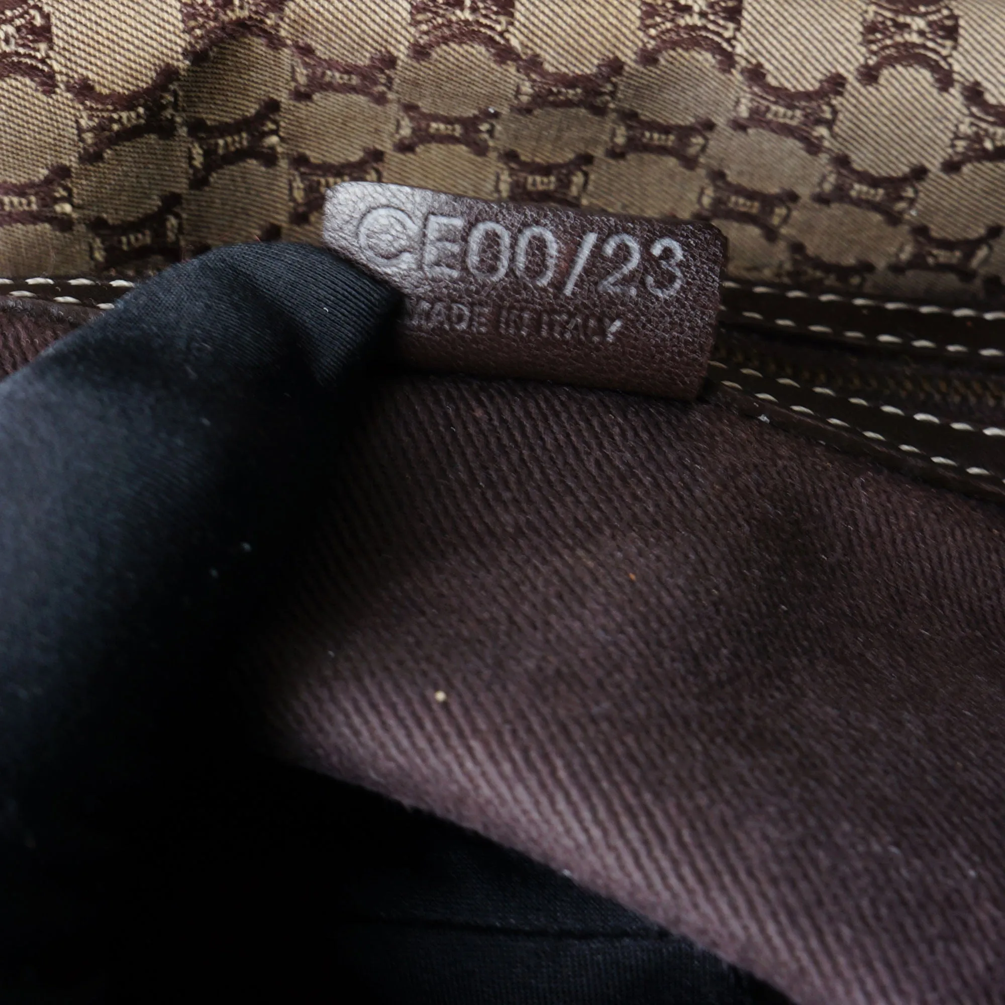 CELINE VINTAGE MACADAM SHOULDER BAG