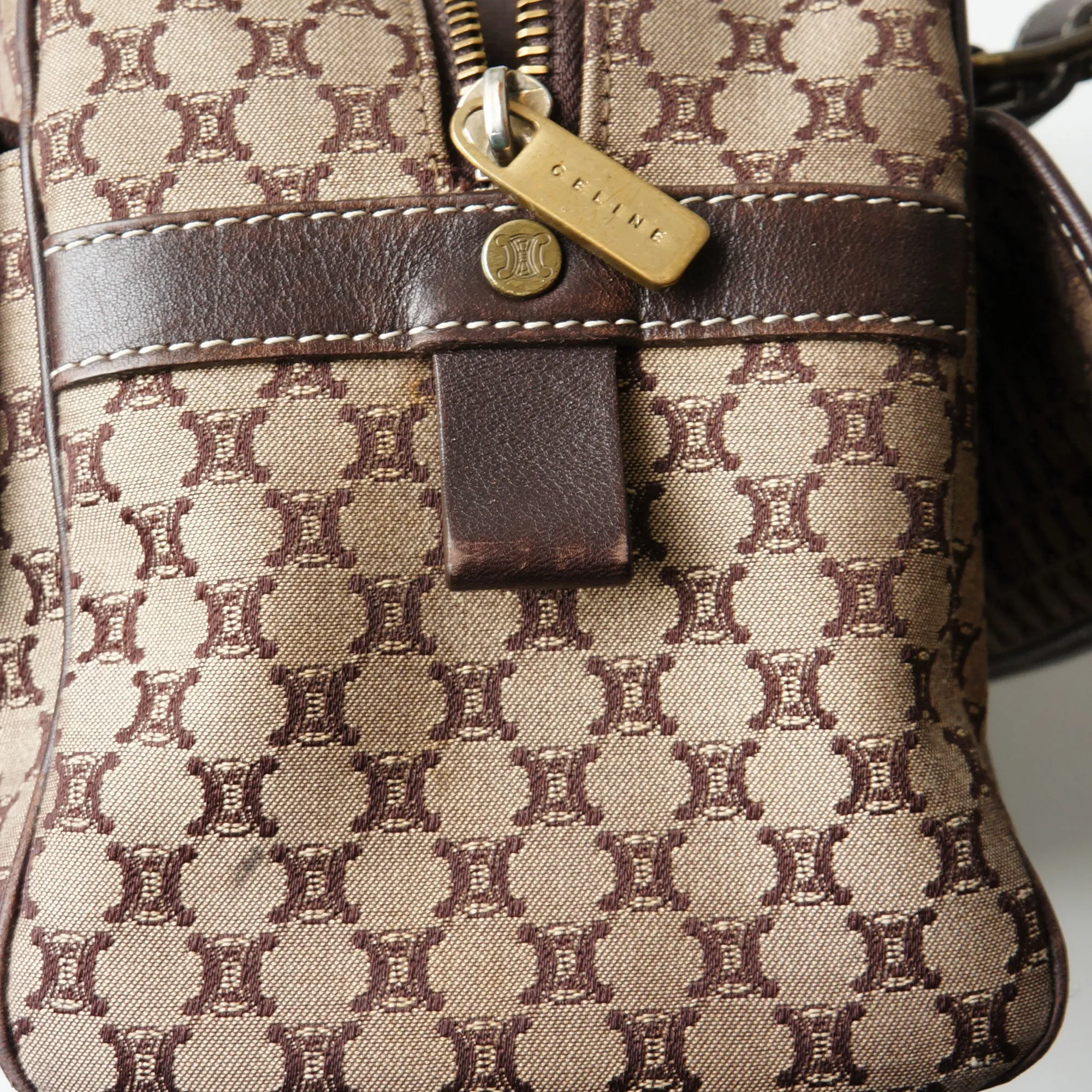 CELINE VINTAGE MACADAM SHOULDER BAG