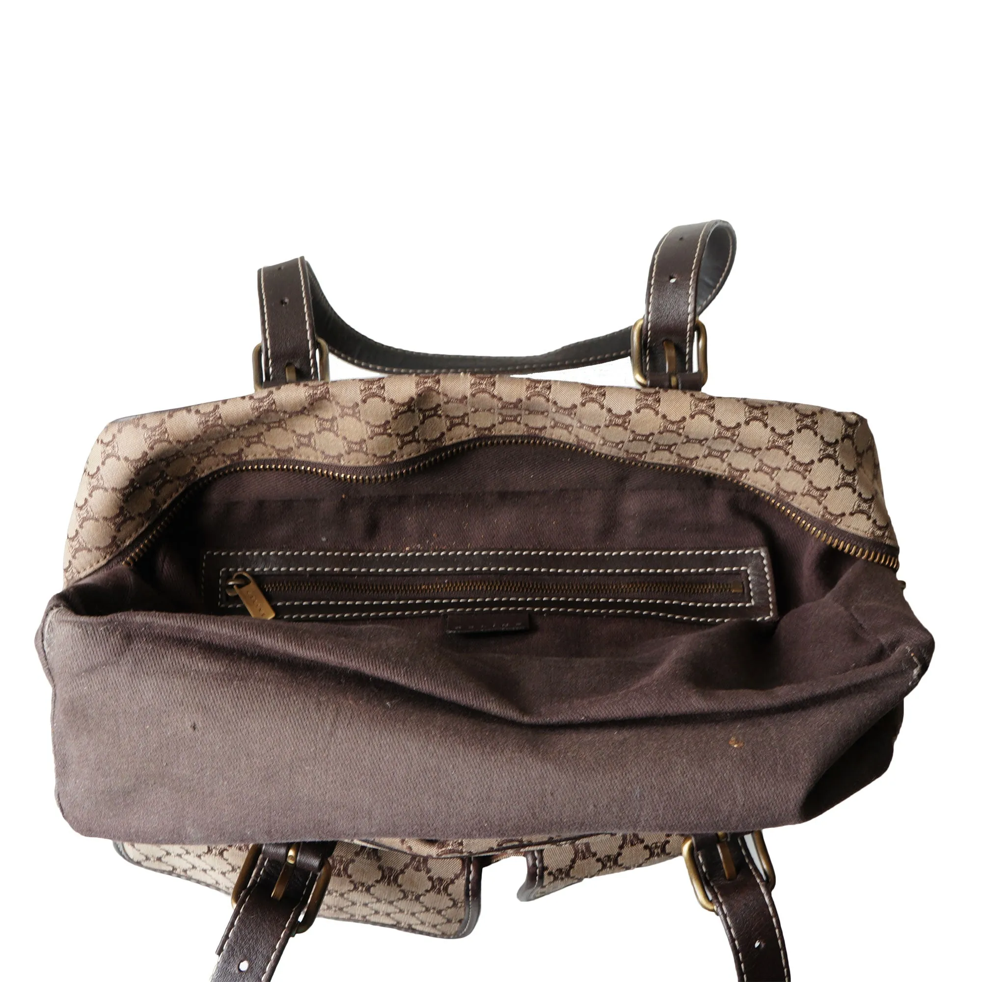 CELINE VINTAGE MACADAM SHOULDER BAG