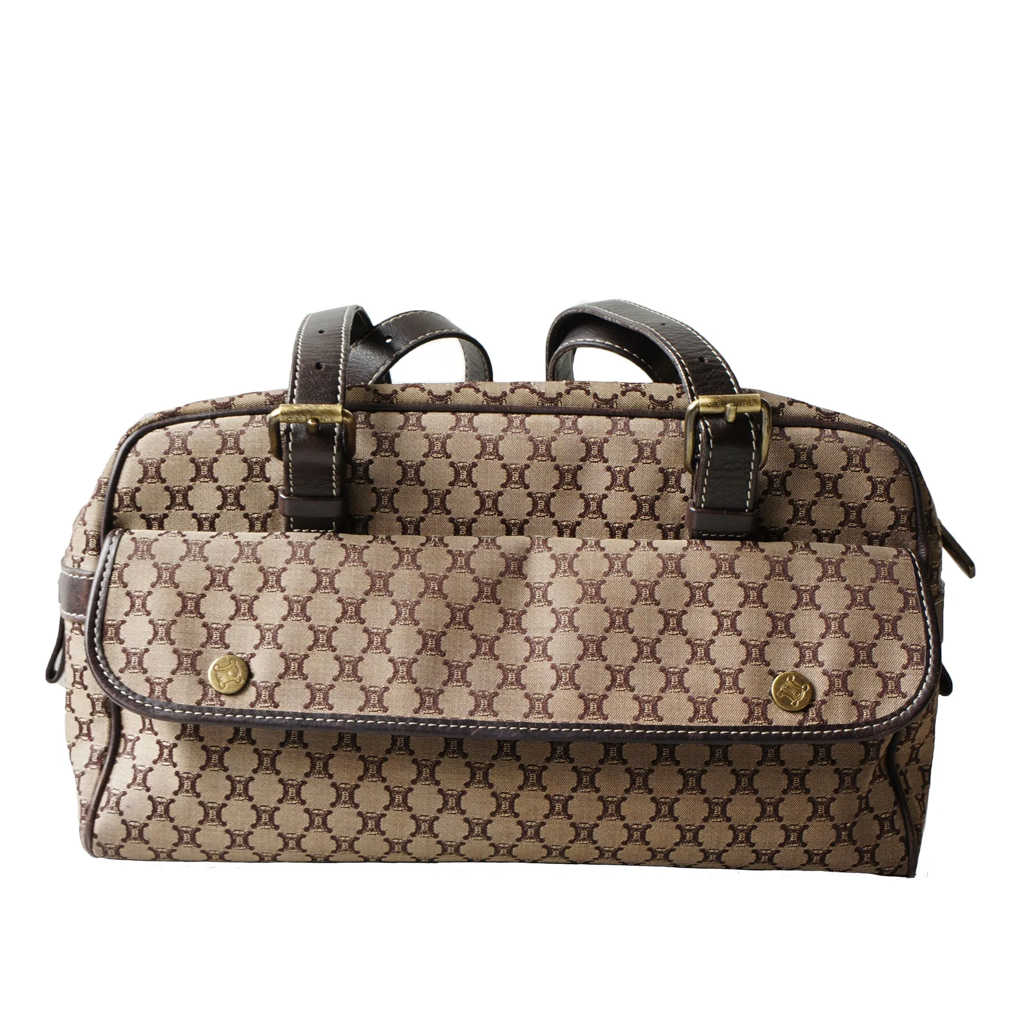 CELINE VINTAGE MACADAM SHOULDER BAG