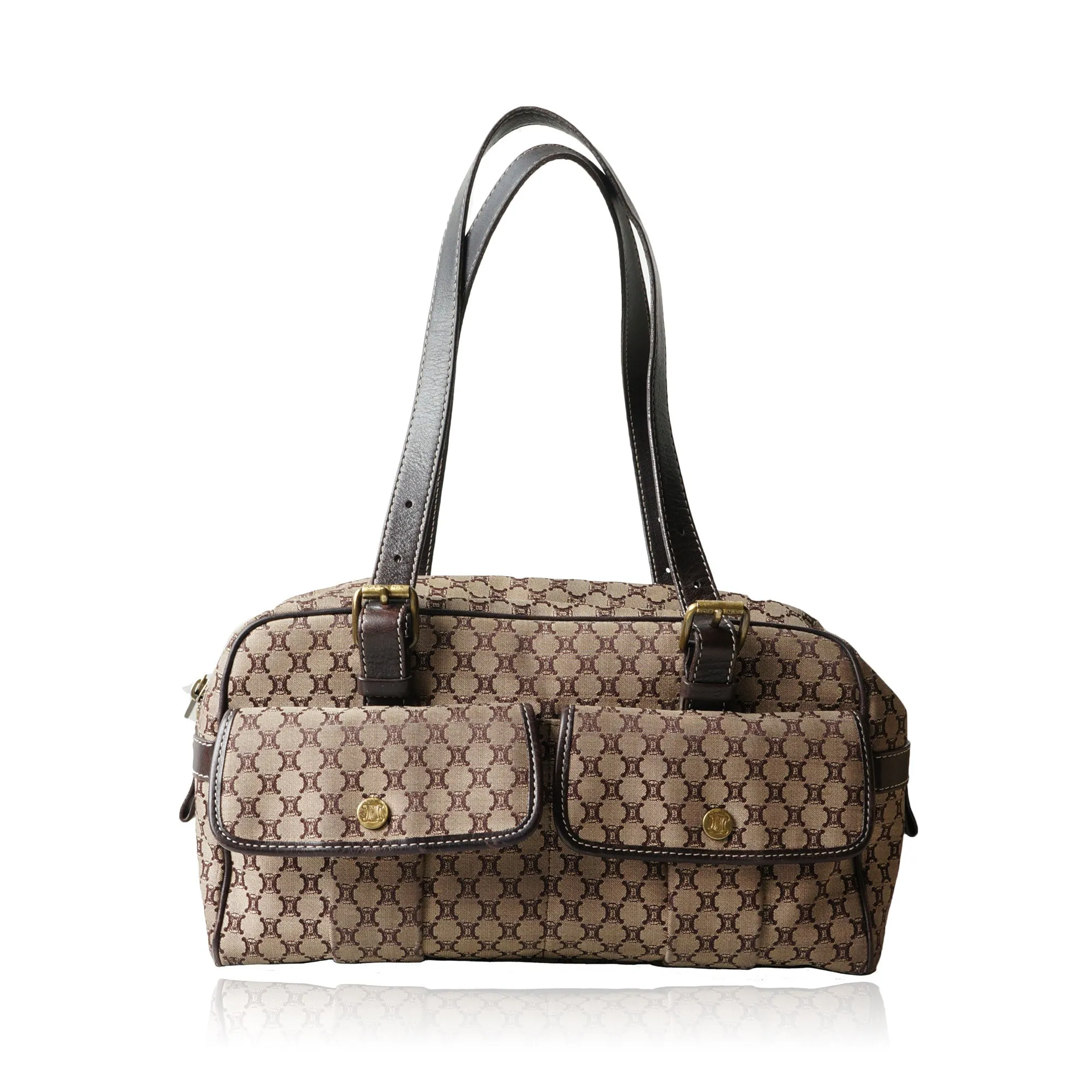 CELINE VINTAGE MACADAM SHOULDER BAG