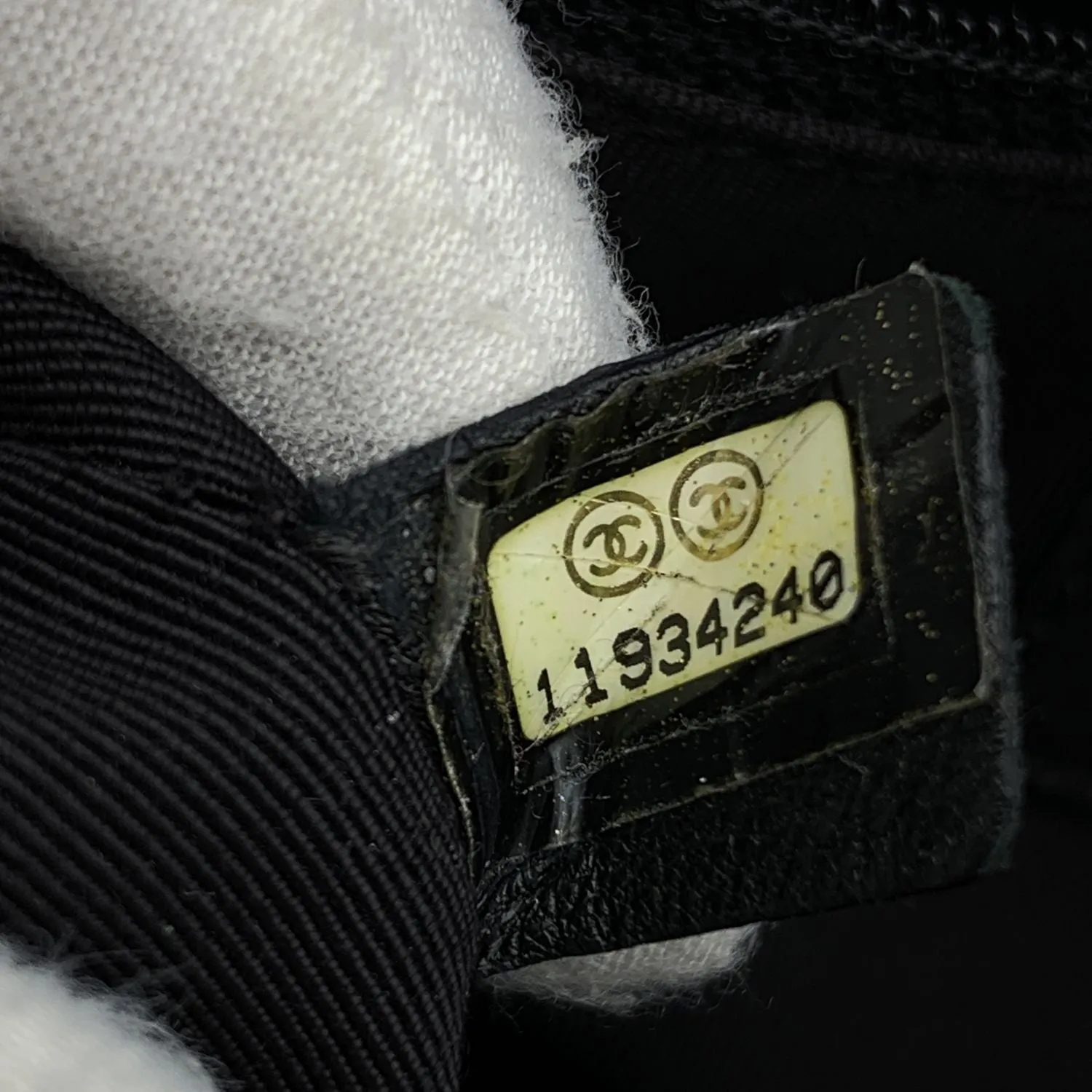 CHANEL Black Pebbled Leather Executive Tote Bag Handbag 2000S