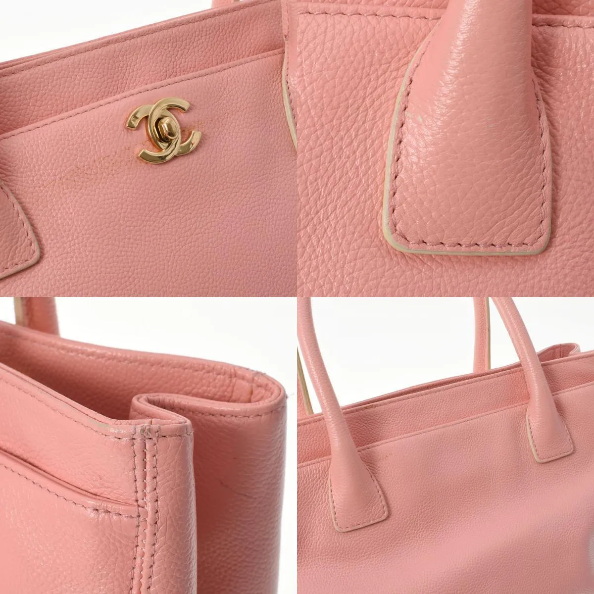 Chanel Pink Leather Executive tote bag