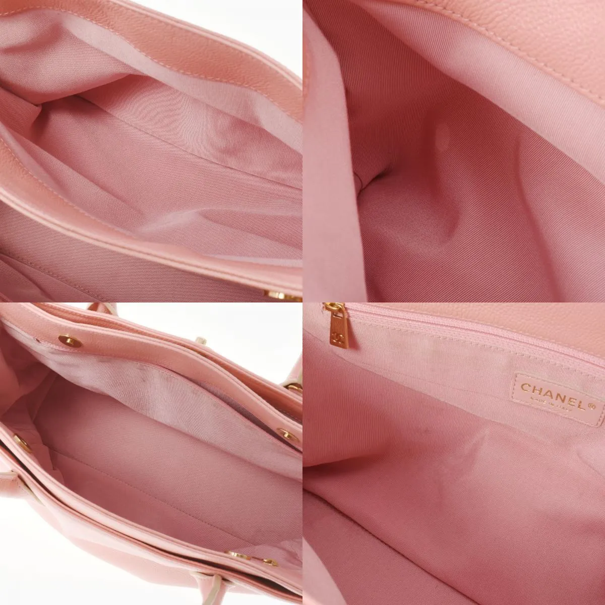Chanel Pink Leather Executive tote bag