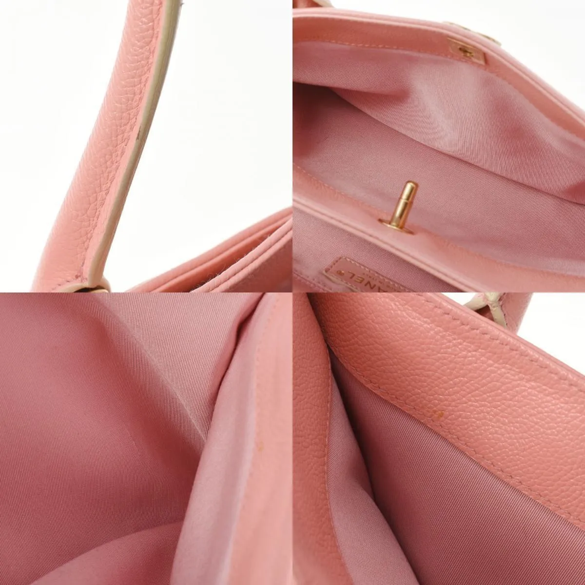 Chanel Pink Leather Executive tote bag