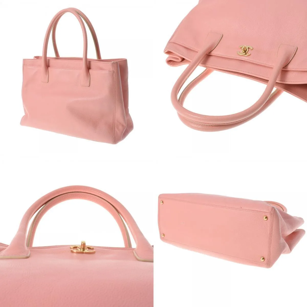 Chanel Pink Leather Executive tote bag