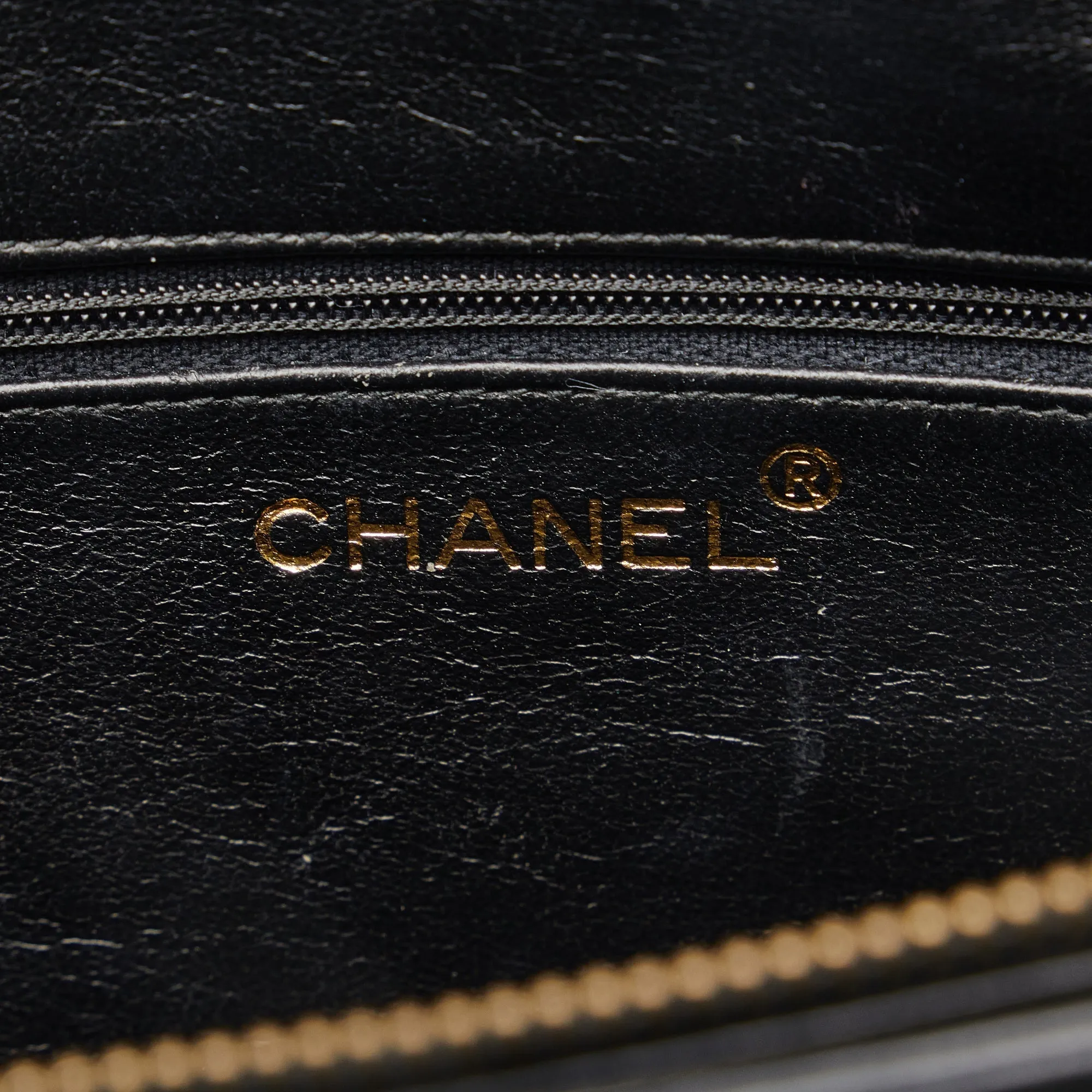 Chanel Shoulder Bag Black Lambskin Gold