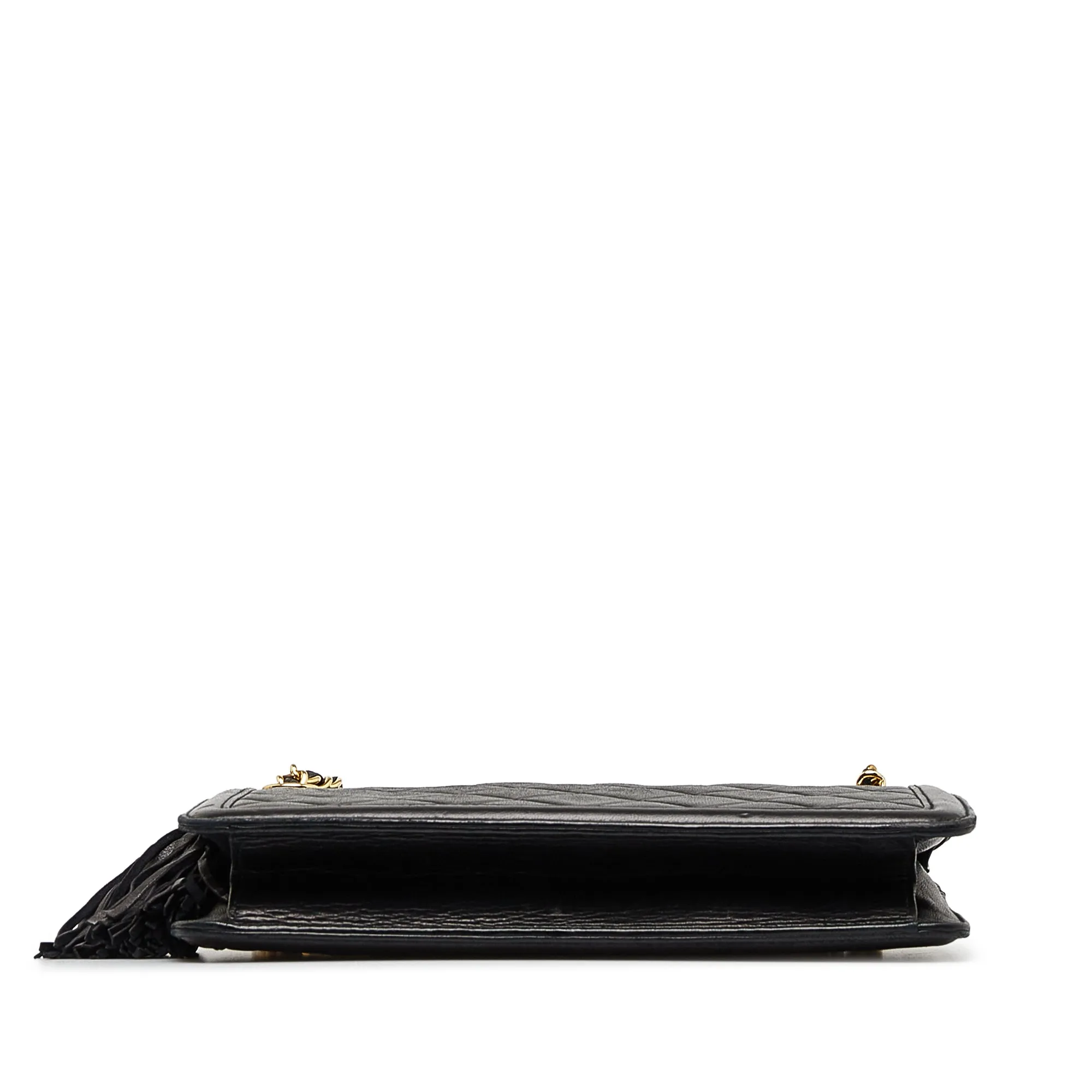 Chanel Shoulder Bag Black Lambskin Gold