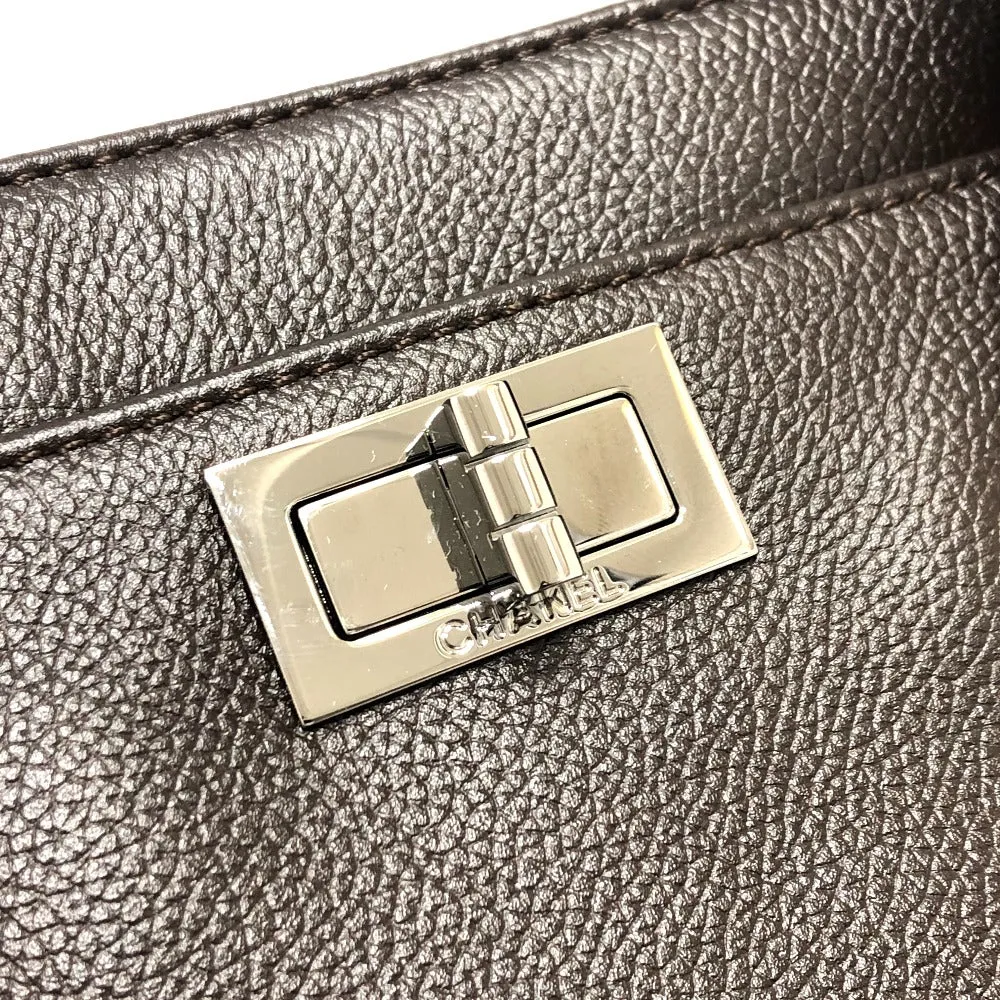 CHANEL Tote Bag leather Brown Executive 2.55