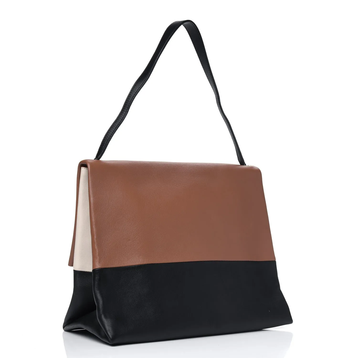 CÉLINE ALL SOFT CALFSKIN LEATHER SHOULDER BAG