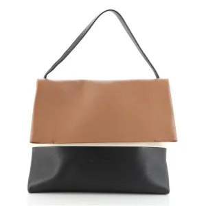 CÉLINE ALL SOFT CALFSKIN LEATHER SHOULDER BAG