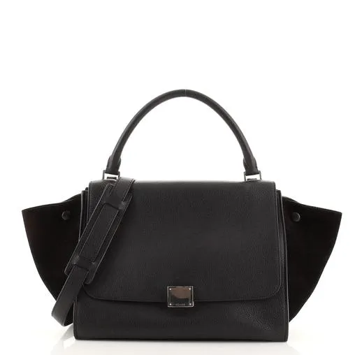 Céline Drummed Trapeze Bag