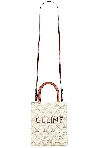 CÉLINE MINI TRIOMPHE VERTICAL CABAS TOTE BAG