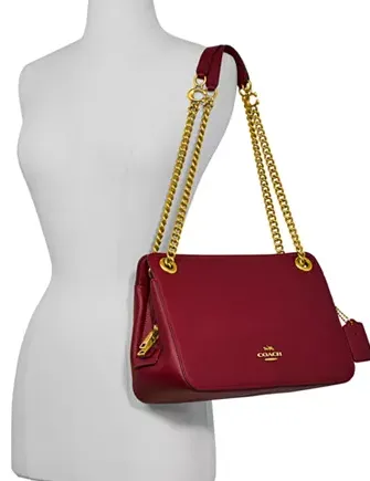 Coach Polished Pebble Leather Bryant Convertible Carryall Satchel