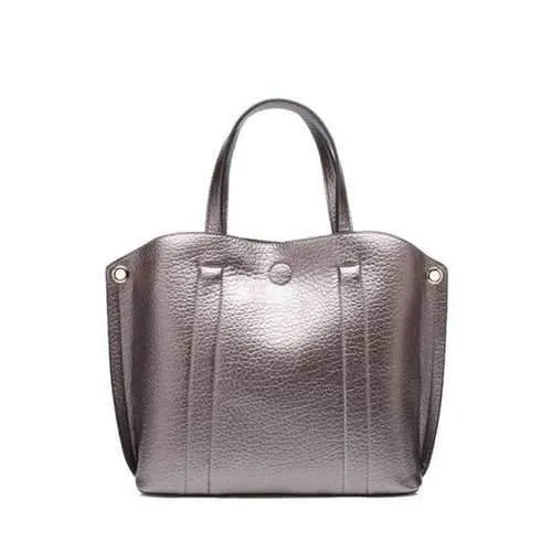 Concise Stitching and Solid Color Design Tote Bag For Women - Silver Gray