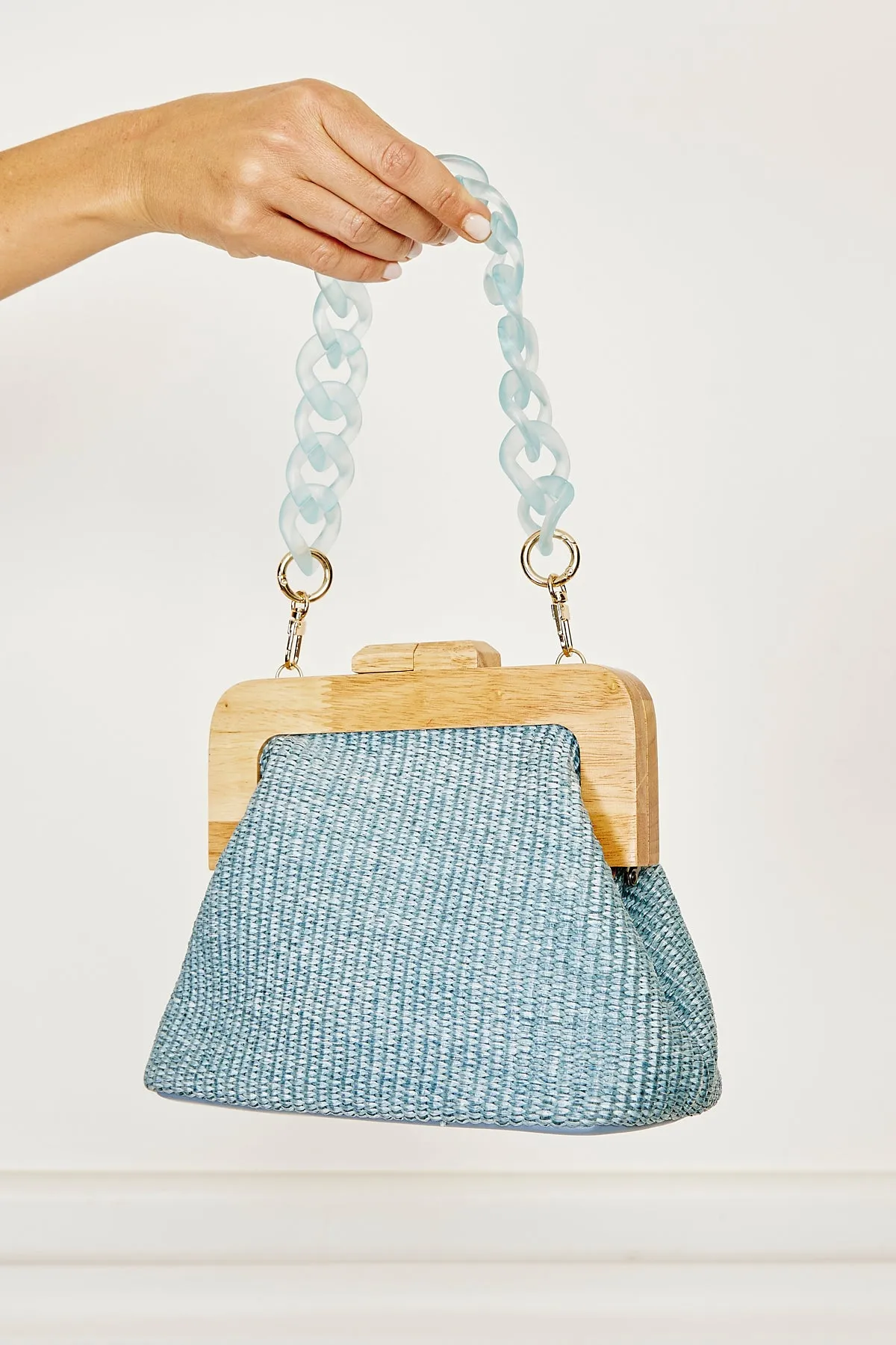 Curb Bag Chain - Aquamarine OR Sea Green