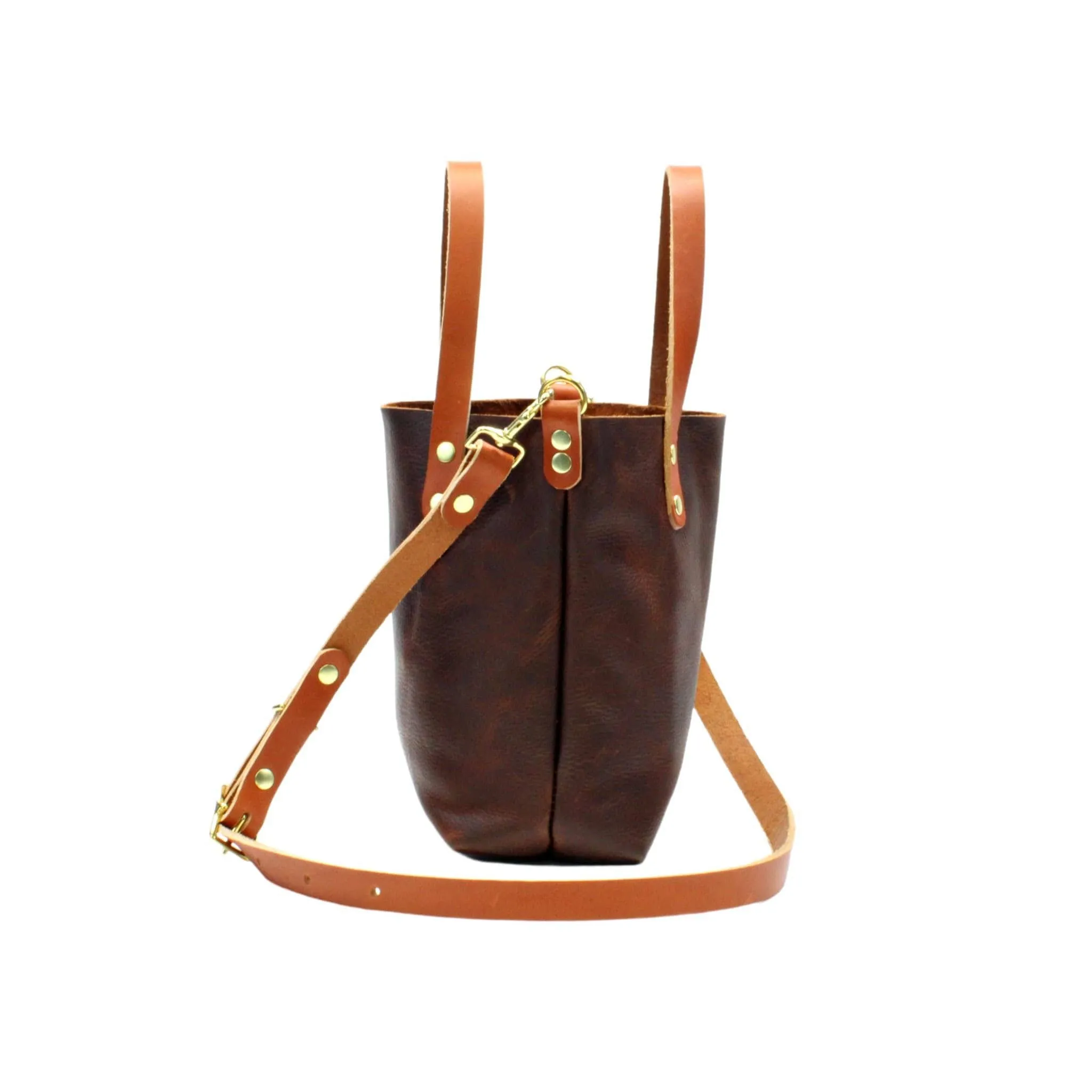 Dark Brown Leather Crossbody