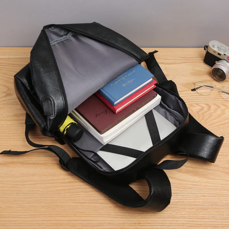 Fashion Sports Youth School Bag Simple Computer Men's Backpack