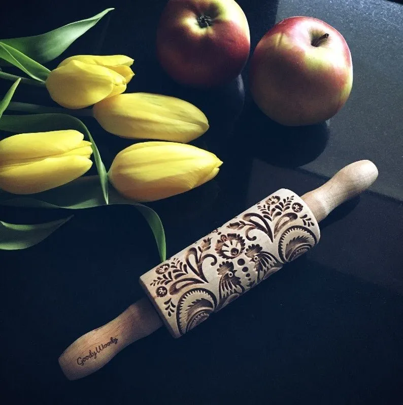 Folk Kids Rolling Pin