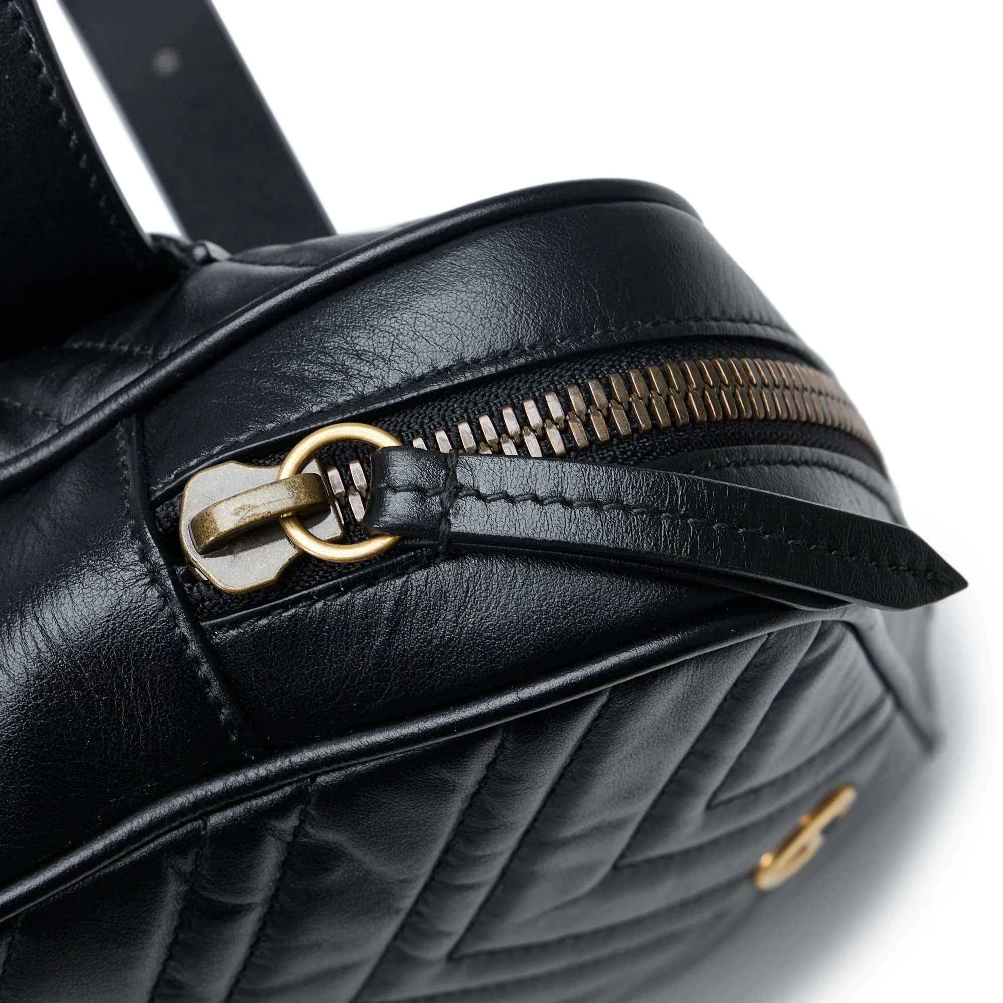 Gucci GG Marmont Square Belt Bag Black Matelassé