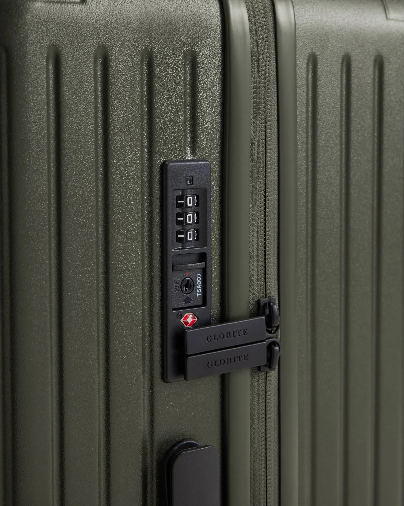 Medium Check In Suitcase - Olivine Green