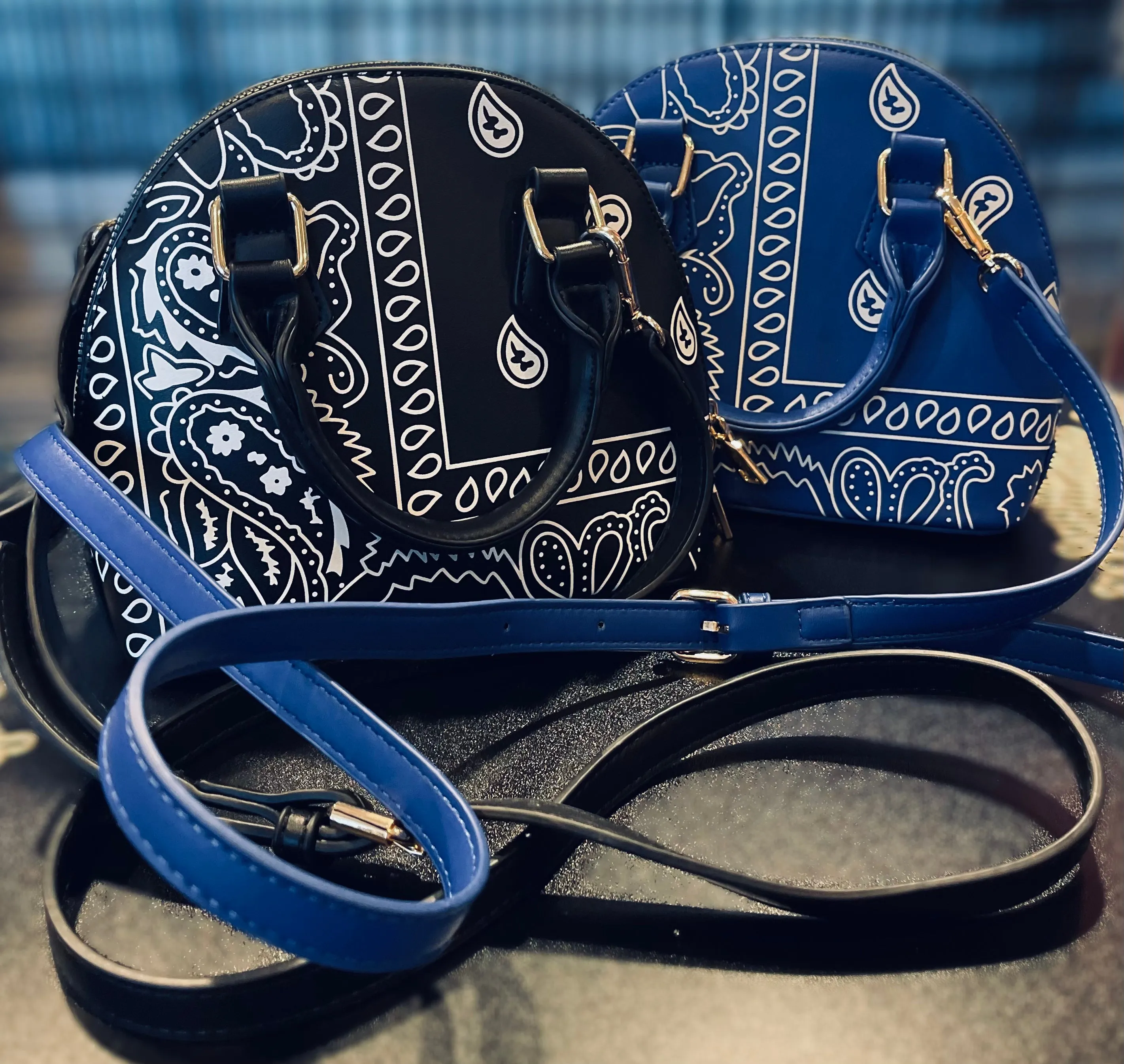 MIni Bandana Print Crossbody Purse