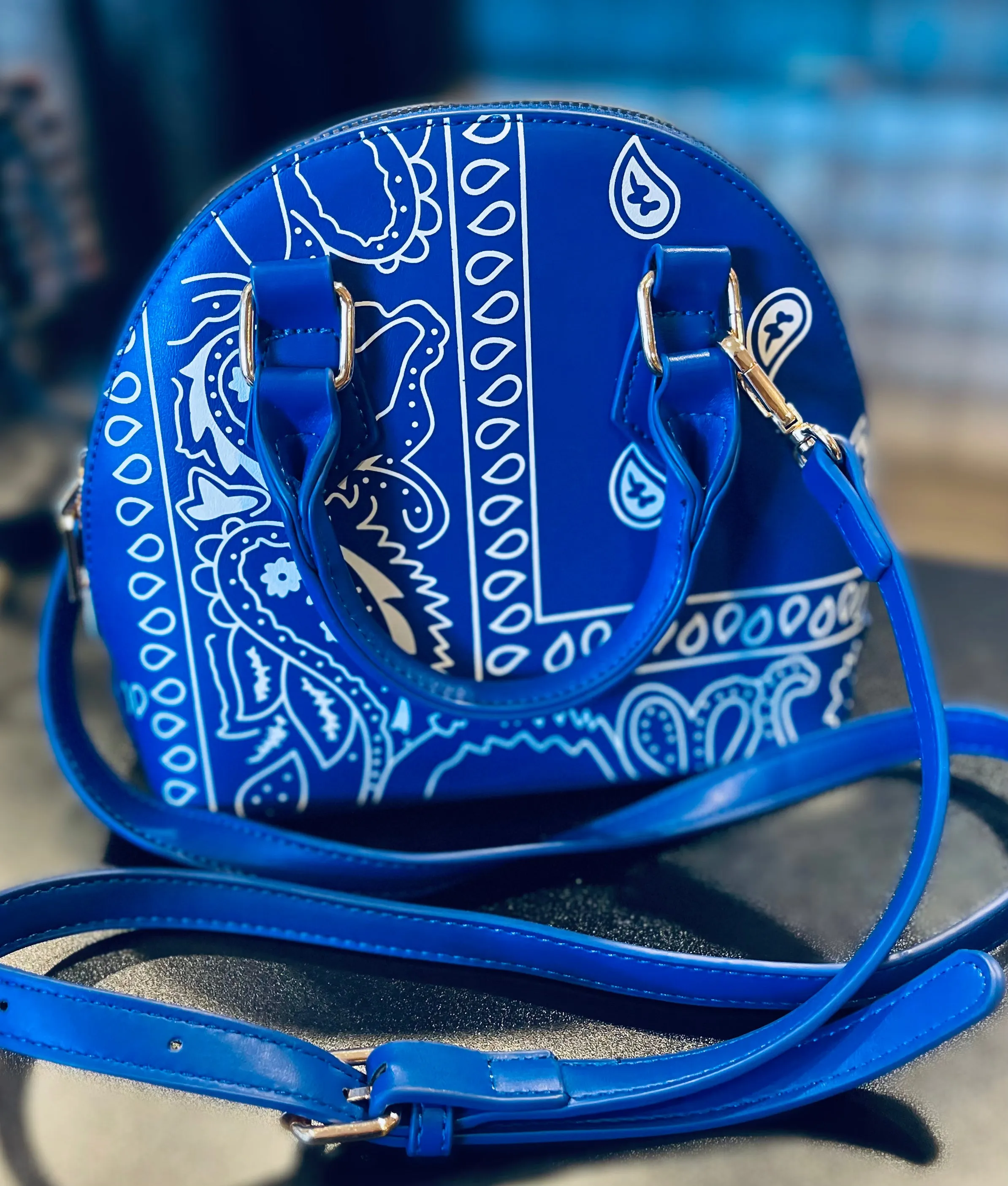 MIni Bandana Print Crossbody Purse