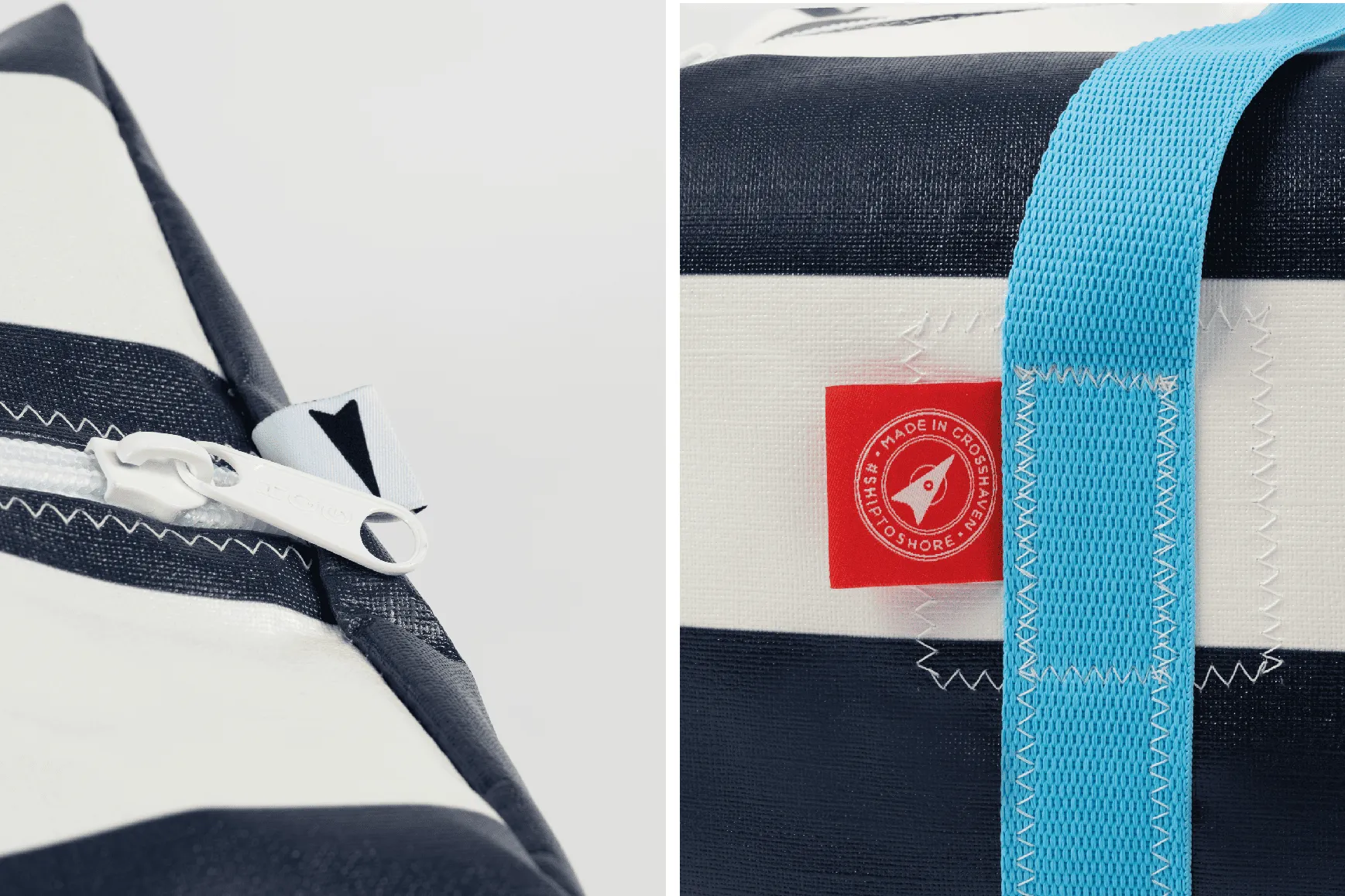 Navy Small Holdall (30L) - Classic Stripe