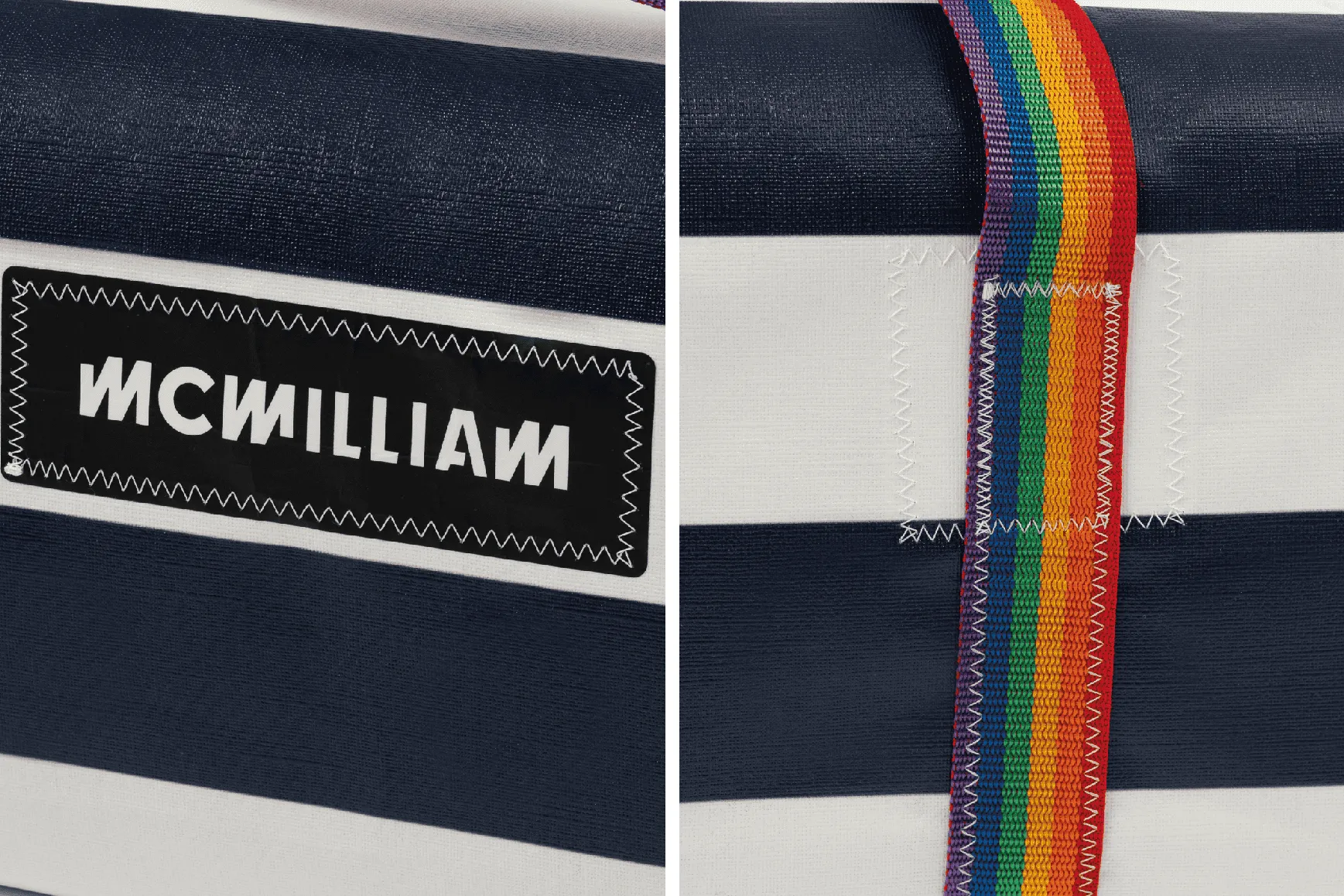 Navy Small Holdall (30L) - Classic Stripe